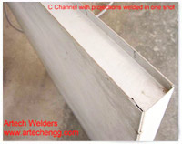 C Channel Welding on Metal Doors